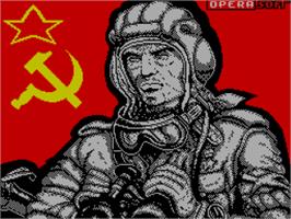 Title screen of Soviet on the Sinclair ZX Spectrum.