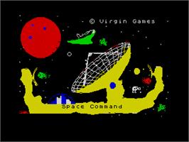 Title screen of Space Command on the Sinclair ZX Spectrum.