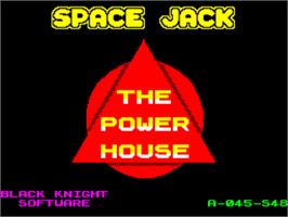 Title screen of Space Jack on the Sinclair ZX Spectrum.