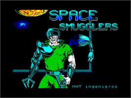 Title screen of Space Smugglers on the Sinclair ZX Spectrum.