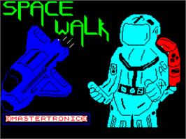 Title screen of Space Walk on the Sinclair ZX Spectrum.