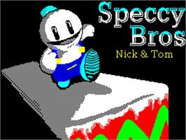 Title screen of Speccy Bros on the Sinclair ZX Spectrum.