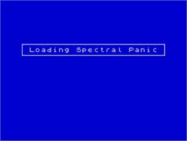 Title screen of Spectral Panic on the Sinclair ZX Spectrum.