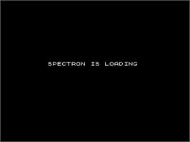 Title screen of Spectron on the Sinclair ZX Spectrum.