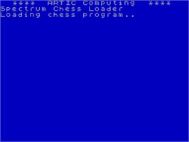Title screen of Spectrum Chess 2 on the Sinclair ZX Spectrum.