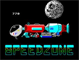 Title screen of Speed Zone on the Sinclair ZX Spectrum.