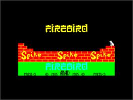 Title screen of Spike on the Sinclair ZX Spectrum.