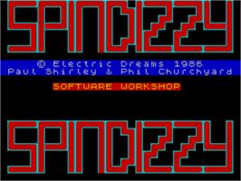 Title screen of Spindizzy on the Sinclair ZX Spectrum.