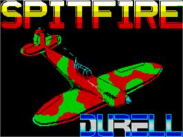 Title screen of Spitfire on the Sinclair ZX Spectrum.