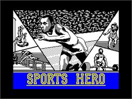 Title screen of Sports Hero on the Sinclair ZX Spectrum.