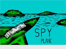 Title screen of Spy-plane on the Sinclair ZX Spectrum.