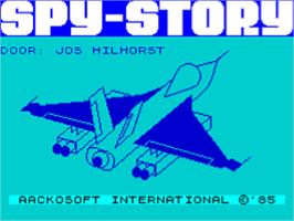 Title screen of Spy Story on the Sinclair ZX Spectrum.