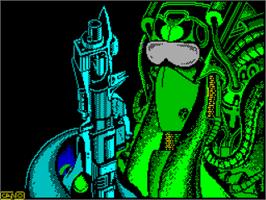 Title screen of Star Dust on the Sinclair ZX Spectrum.