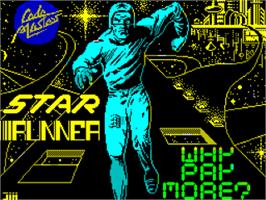 Title screen of Star Runner on the Sinclair ZX Spectrum.