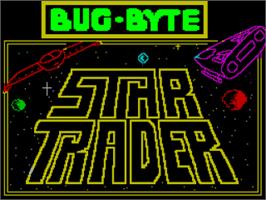 Title screen of Star Trader on the Sinclair ZX Spectrum.