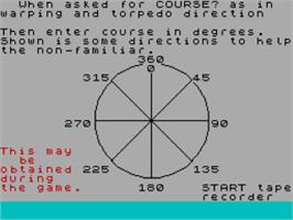 Title screen of Star Trek 3000 on the Sinclair ZX Spectrum.