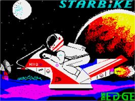 Title screen of Starbike on the Sinclair ZX Spectrum.