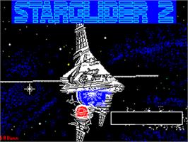 Title screen of Starglider 2 on the Sinclair ZX Spectrum.