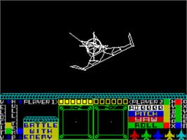 Title screen of Starion on the Sinclair ZX Spectrum.