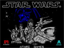 Title screen of Starwars on the Sinclair ZX Spectrum.