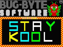 Title screen of Stay Kool on the Sinclair ZX Spectrum.