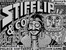 Title screen of Stifflip & Co. on the Sinclair ZX Spectrum.