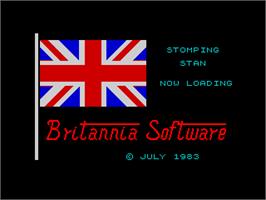 Title screen of Stomping Stan on the Sinclair ZX Spectrum.