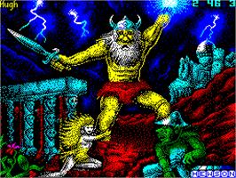 Title screen of Stormlord on the Sinclair ZX Spectrum.