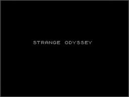 Title screen of Strange Odyssey on the Sinclair ZX Spectrum.