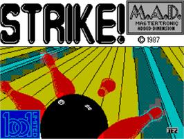 Title screen of Strike on the Sinclair ZX Spectrum.