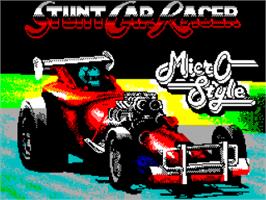 Title screen of Stunt Car Racer on the Sinclair ZX Spectrum.