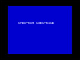 Title screen of Submarine Strike on the Sinclair ZX Spectrum.