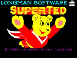 Title screen of SuperTed on the Sinclair ZX Spectrum.