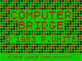 Title screen of Super Bridge on the Sinclair ZX Spectrum.
