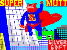 Title screen of Super Mutt on the Sinclair ZX Spectrum.