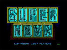 Title screen of Supernova on the Sinclair ZX Spectrum.