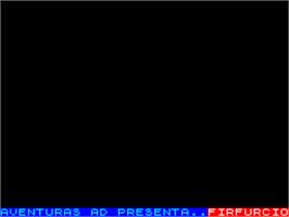 Title screen of Supervivencia on the Sinclair ZX Spectrum.