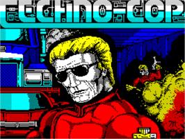 Title screen of Techno Cop on the Sinclair ZX Spectrum.