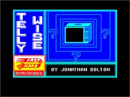 Title screen of Telly Wise on the Sinclair ZX Spectrum.