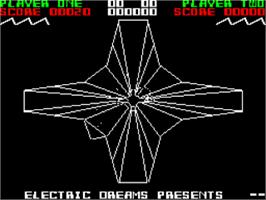 Title screen of Tempest (Mikro-Gen) on the Sinclair ZX Spectrum.