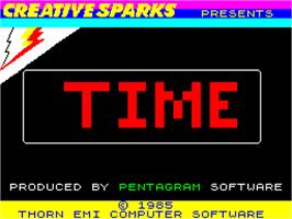Title screen of The Brick on the Sinclair ZX Spectrum.