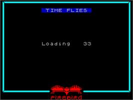 Title screen of The Flintstones on the Sinclair ZX Spectrum.