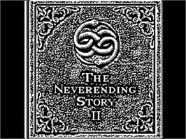 Title screen of The Neverending Story II on the Sinclair ZX Spectrum.