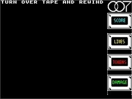Title screen of The Spy Who Loved Me on the Sinclair ZX Spectrum.