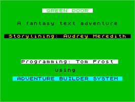 Title screen of The Trap Door on the Sinclair ZX Spectrum.