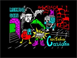 Title screen of The Witch's Cauldron on the Sinclair ZX Spectrum.