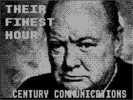 Title screen of Their Finest Hour on the Sinclair ZX Spectrum.