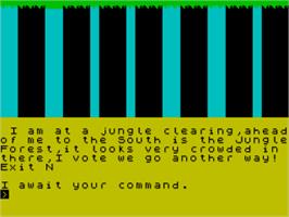 Title screen of They Say The World Will Die In Fire And Ice on the Sinclair ZX Spectrum.