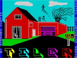 Title screen of Tiler on the Sinclair ZX Spectrum.