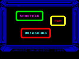 Title screen of Tim on the Sinclair ZX Spectrum.